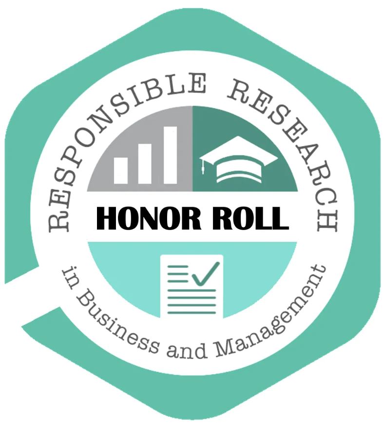 Honor Roll - Responsible Research in Business and Management
